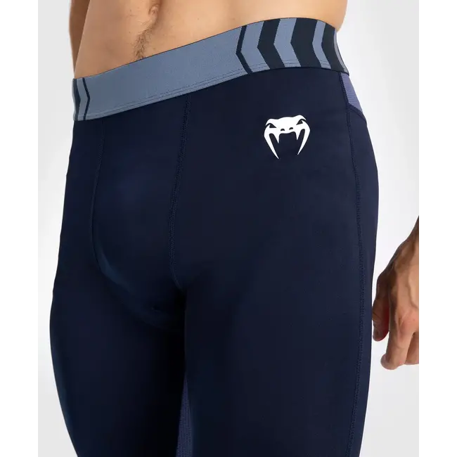 Venum COMPRESSIE BROEK - Tempest Men's Spats - Navy Blue/Blue