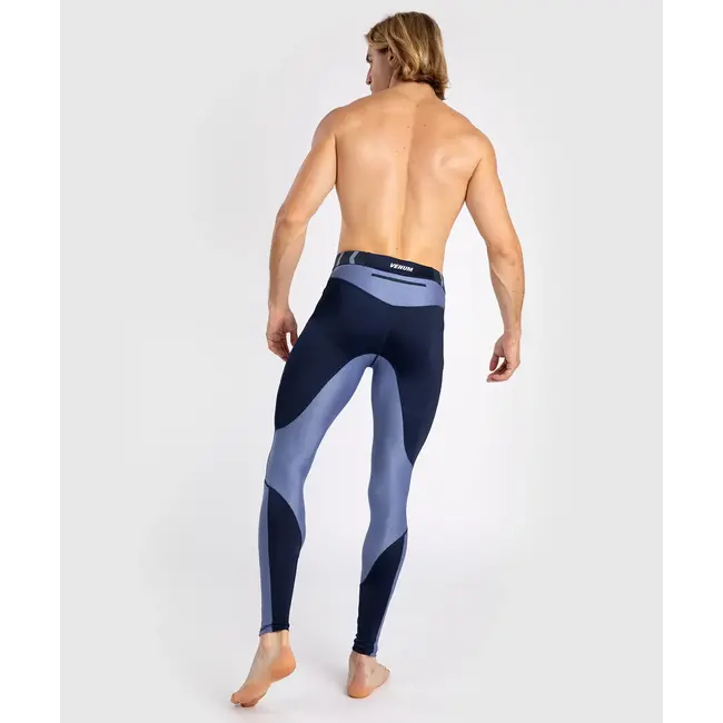 Venum Venum - COMPRESSIE BROEK -  Tempest Men's Spats - Navy Blue/Blue