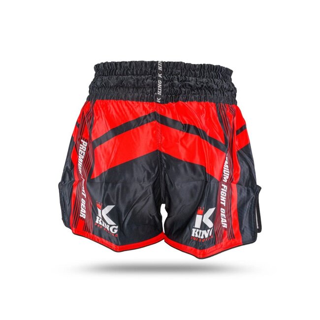 King Pro Boxing King Kickboks Short KPB/ENDURANCE 6 – Muay Thai Broekje – Zwart/Rood