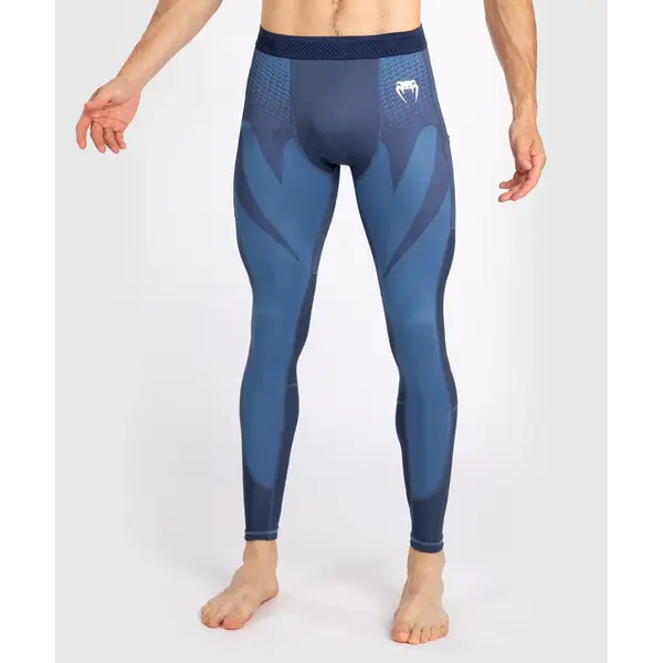 Venum Kompressionshose mit Spats – Angriff – Marineblau