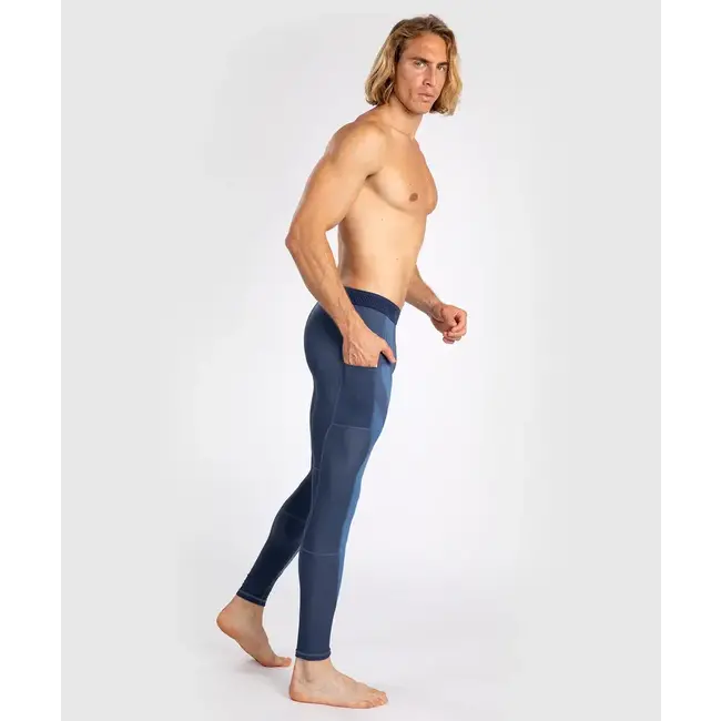 Venum Venum - COMPRESSIEBROEK SPATS - ATTACK - NAVY BLUE