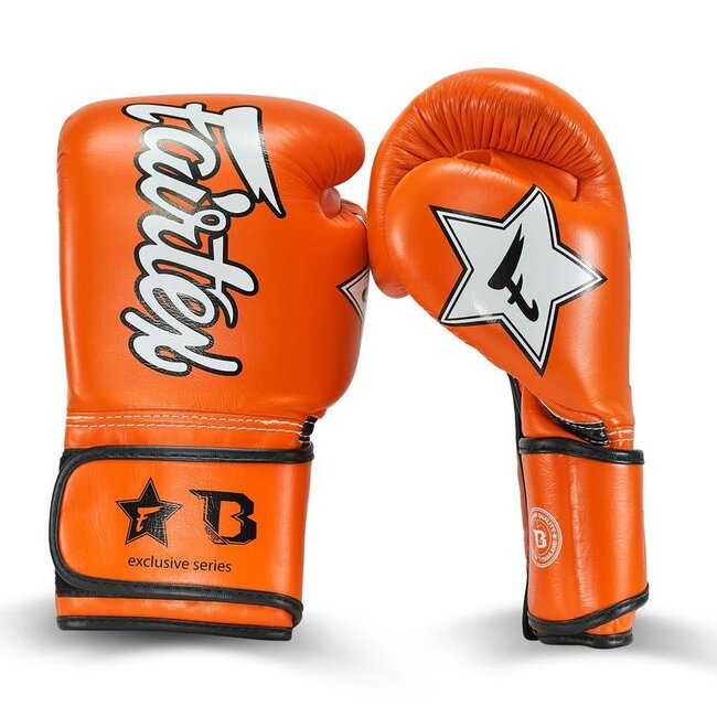 FAIRTEX Fairtex x Booster FXB BG V2 – Leren Bokshandschoenen – Oranje