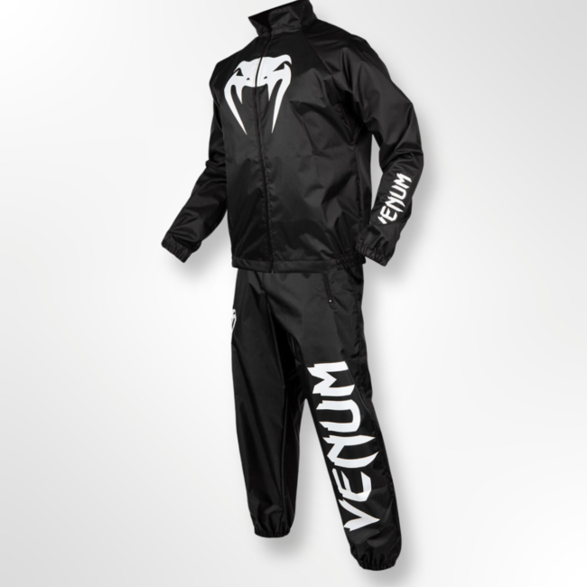 Venum Venum Sauna Suit Giant – Zweetpak Zwart – Voor Afvallen, Cutten & Conditietraining