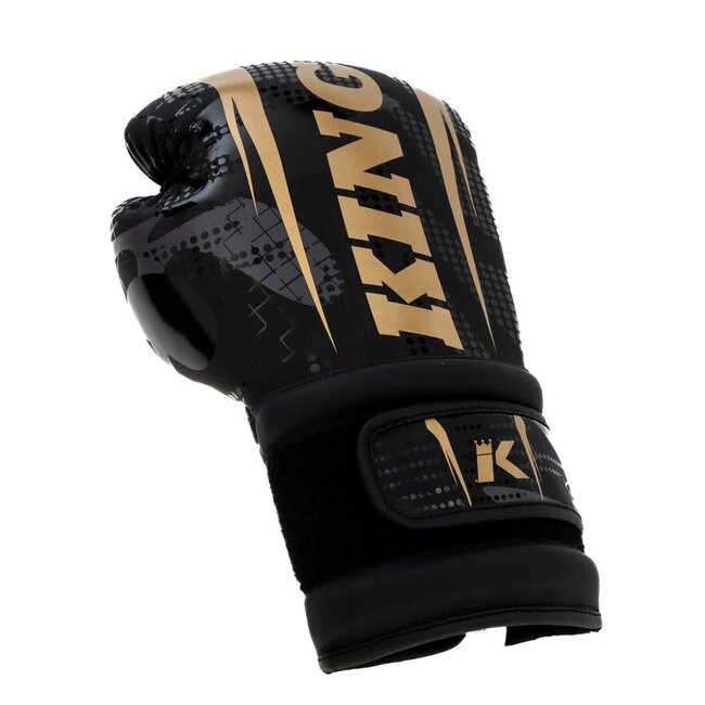 King Pro Boxing BOKSHANDSCHOENEN - KPB/BG SHOGUN 2 - ZWART GOUD