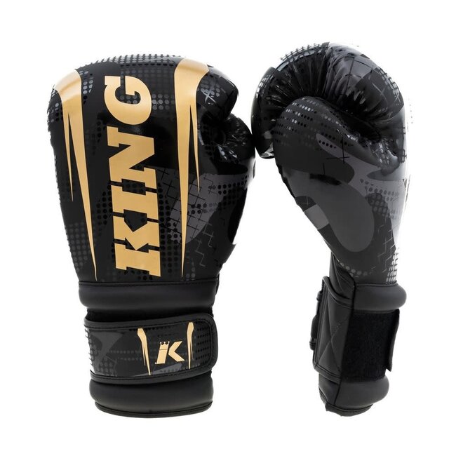 King Pro Boxing KING - BOKSHANDSCHOENEN - KPB/BG SHOGUN 2 - ZWART GOUD