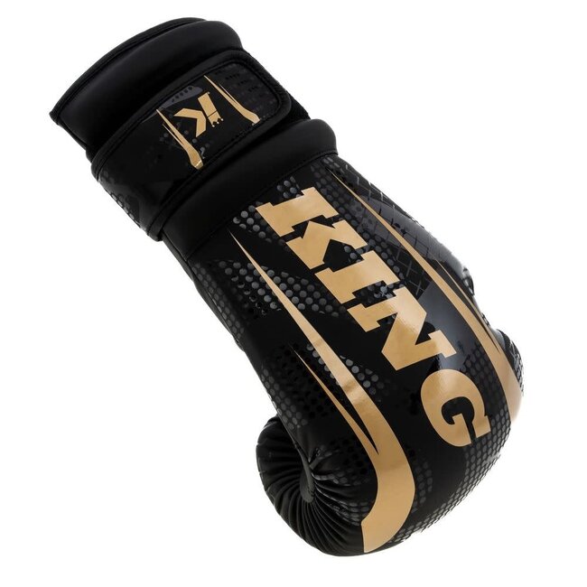 King Pro Boxing BOKSHANDSCHOENEN - KPB/BG SHOGUN 2 - ZWART GOUD