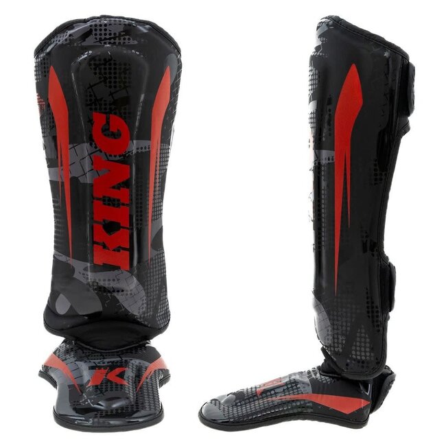 Booster Fightgear KING - SCHEENBESCHERMERS - SHOGUN  3 - ZWART/ROOD