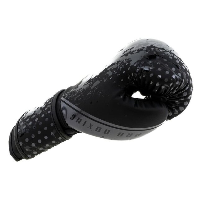 King Pro Boxing BOKSHANDSCHOENEN VOOR KIDS - KPB/BG Hexagon 1 - BLACK/BLACK