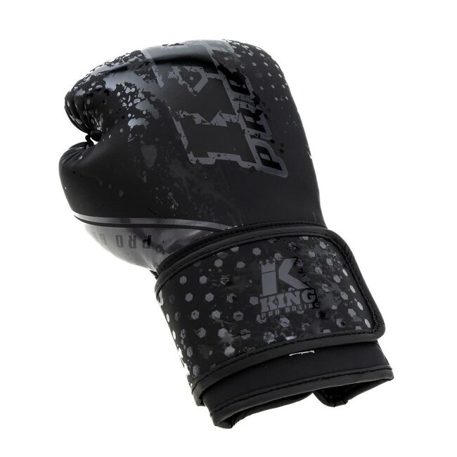 King Pro Boxing BOKSHANDSCHOENEN VOOR KIDS - KPB/BG Hexagon 1 - BLACK/BLACK