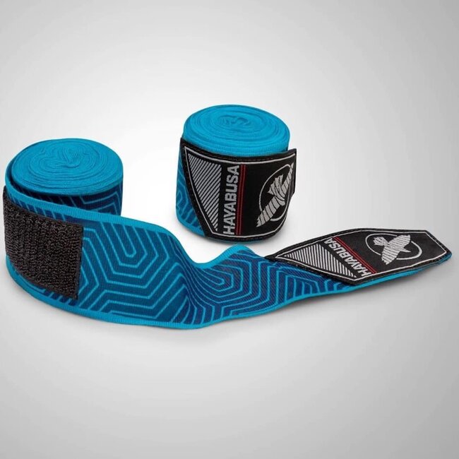Hayabusa Perfect Stretch Bandages – Blauw Geo –