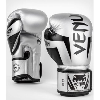 Venum ELITE - BOKSHANDSCHOENEN - SILVER/BLACK