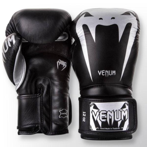 Venum GIANT 3.0 - gants de boxe - NAPPA cuir - noir/argent
