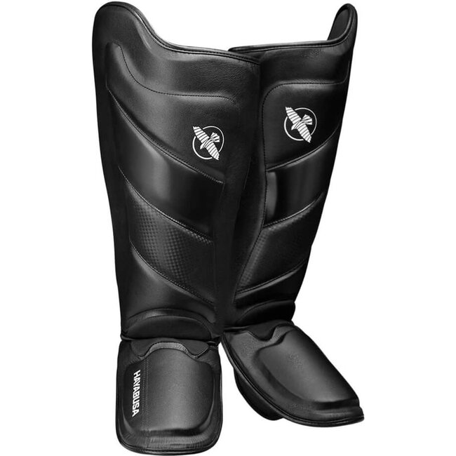 Hayabusa Kickboks Scheenbeschermers T3 - Zwart/zwart