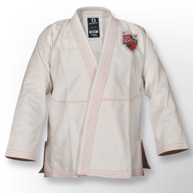 Booster Fightgear Booster BJJ V2 Pro Shield – White Brazilian Jiu Jitsu Gi