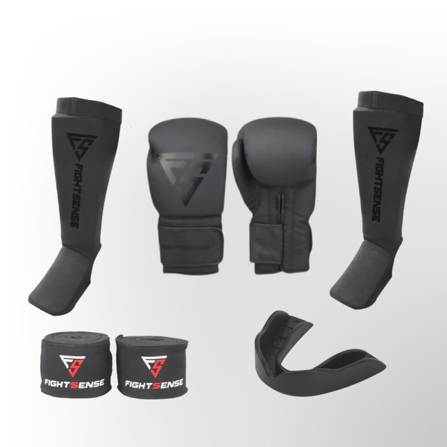 Fightsense Fightsense Starter Set – Black on Black | Complete Trainingsset voor Beginners
