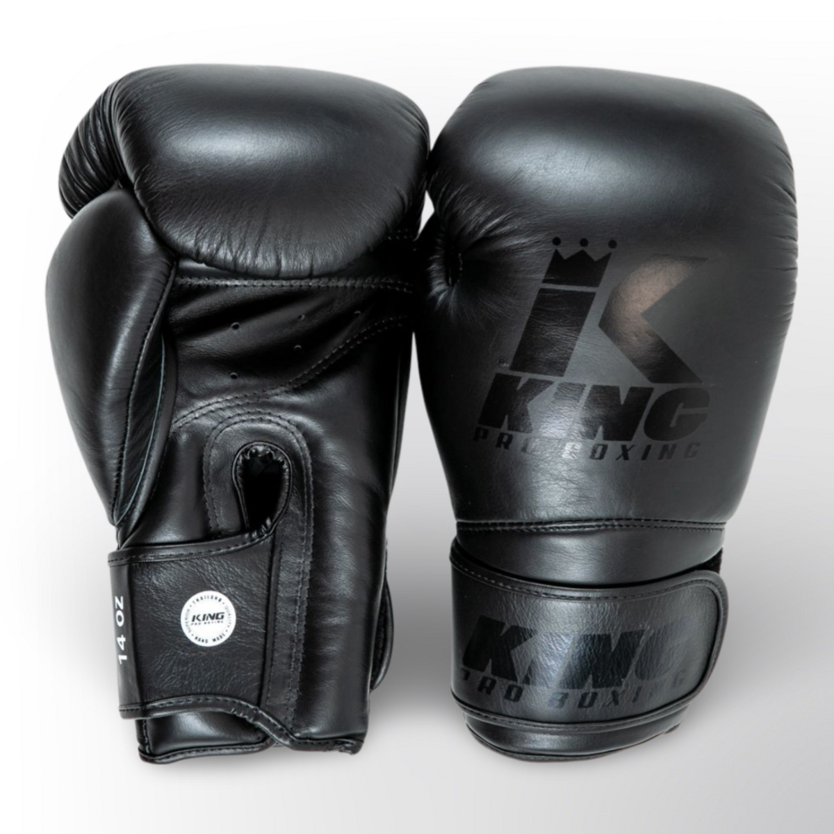 King Pro Boxing Gants de boxe - star 12 (noir sur noir)