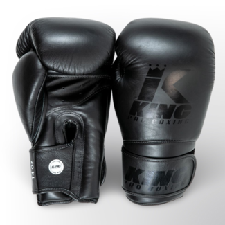 King Pro Boxing Bokshandschoenen - star 12 (black on black)