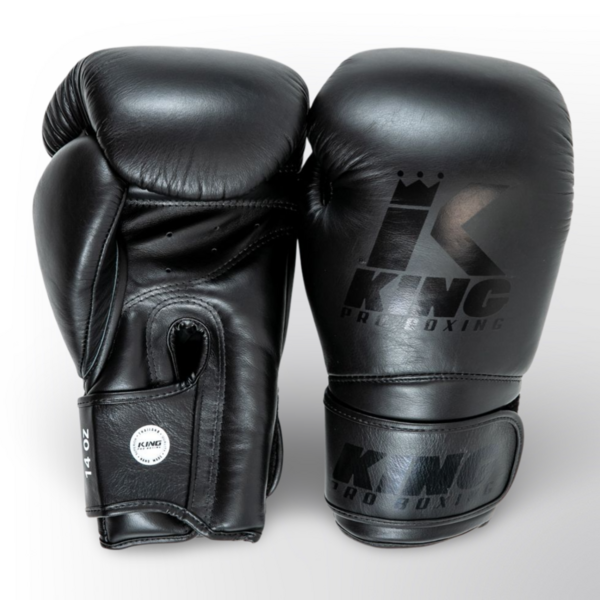 King Pro Boxing Gants de boxe - star 12 (noir sur noir)