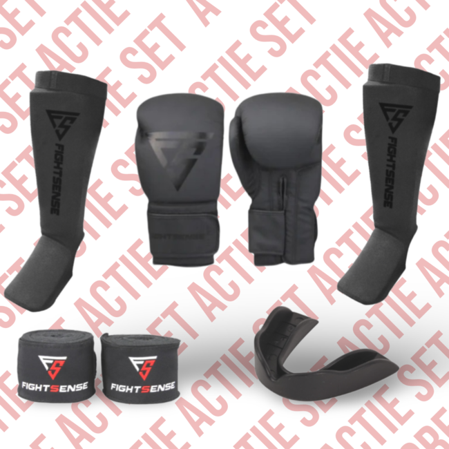 Fightsense FIGHTSENSE STARTER SET - BLACK ON BLACK