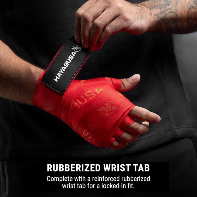 Hayabusa HAYABUSA - BANDAGES -  Deluxe Hand Wraps - ROOD