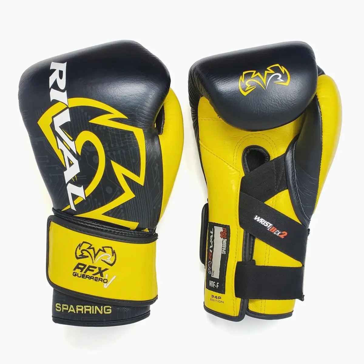 Rival RFX-Guerrero-V P4P Sparring gants de boxe – noir/jaune