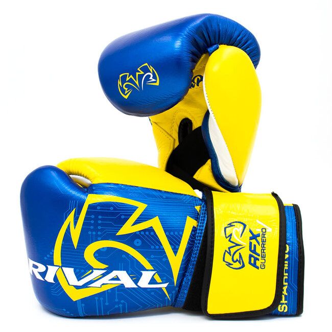 Rival RFX-Guerrero-V P4P Sparring Bokshandschoenen – Geel/Blauw