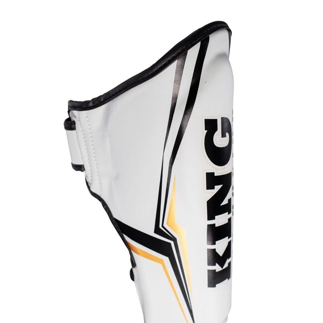 King Pro Boxing King Pro Boxing KPB/SGL THOR Scheenbeschermers – Wit/Goud – S t/m XL