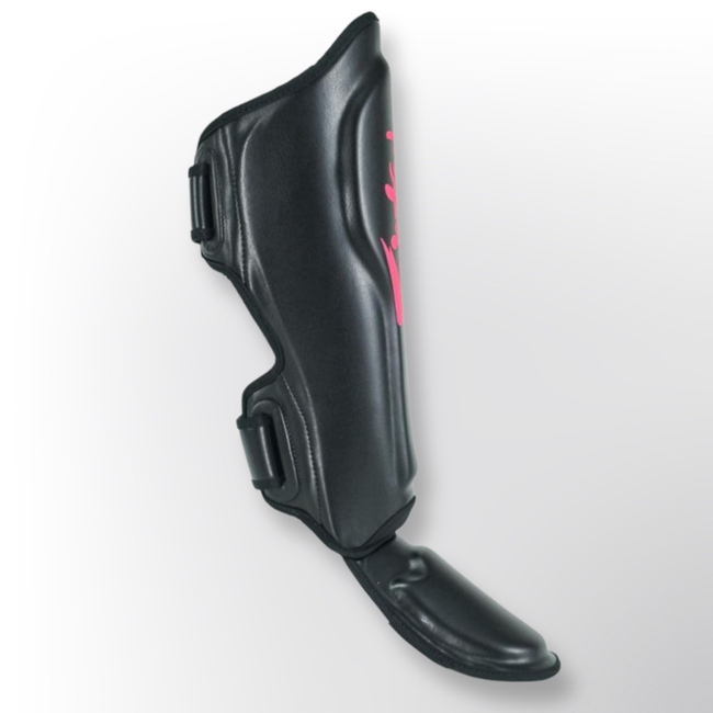 FAIRTEX FXB-SG Scheenbeschermers – Zwart/Roze