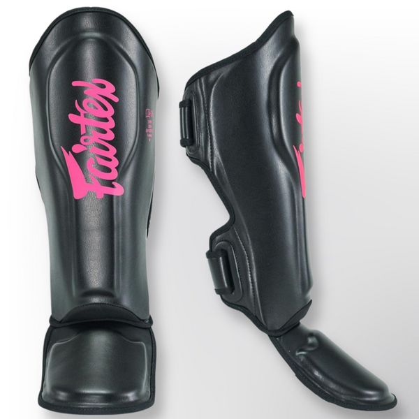 Fairtex FXB-SG protège-tibias – noir/rose
