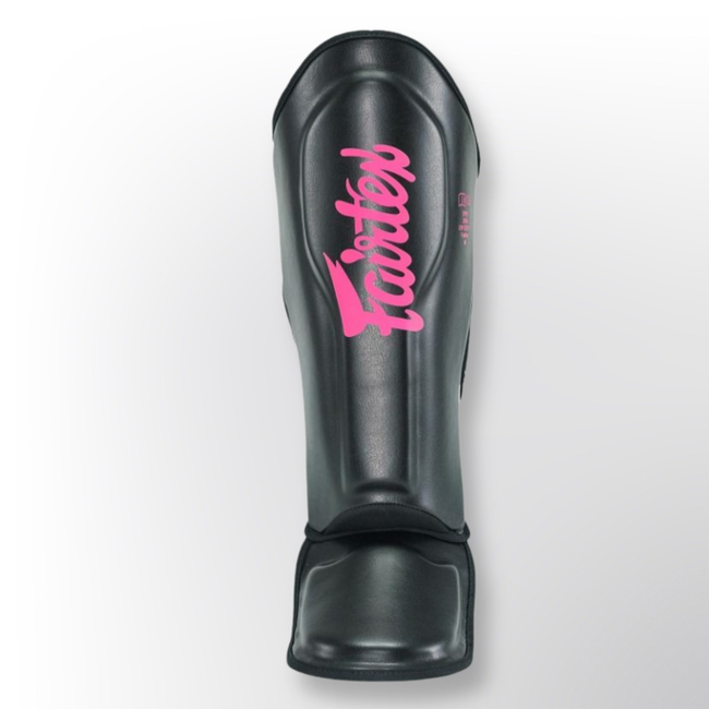 FAIRTEX FXB-SG Scheenbeschermers – Zwart/Roze