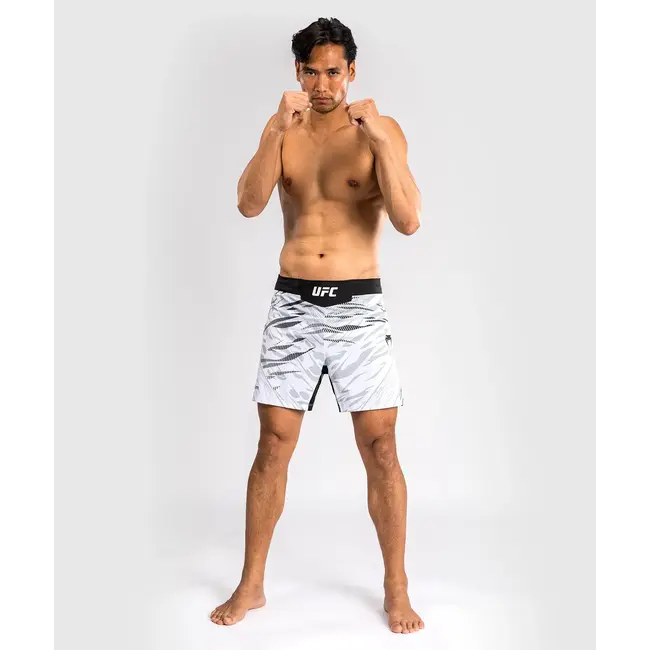 Venum UFC Fusion by Venum Authentic Fight Night Men’s Fight Short - Short Fit - White