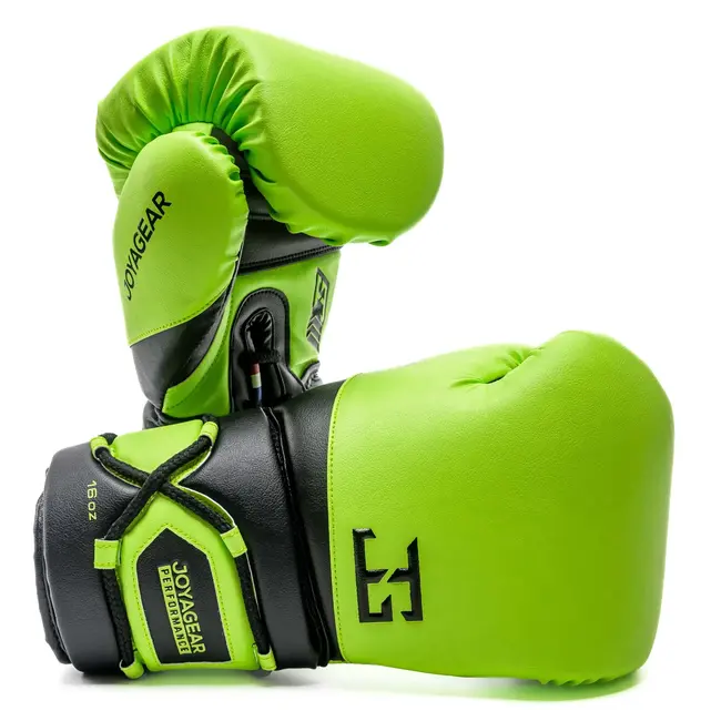 JOYA Joya Performance Bokshandschoenen met Veters – Lime Green