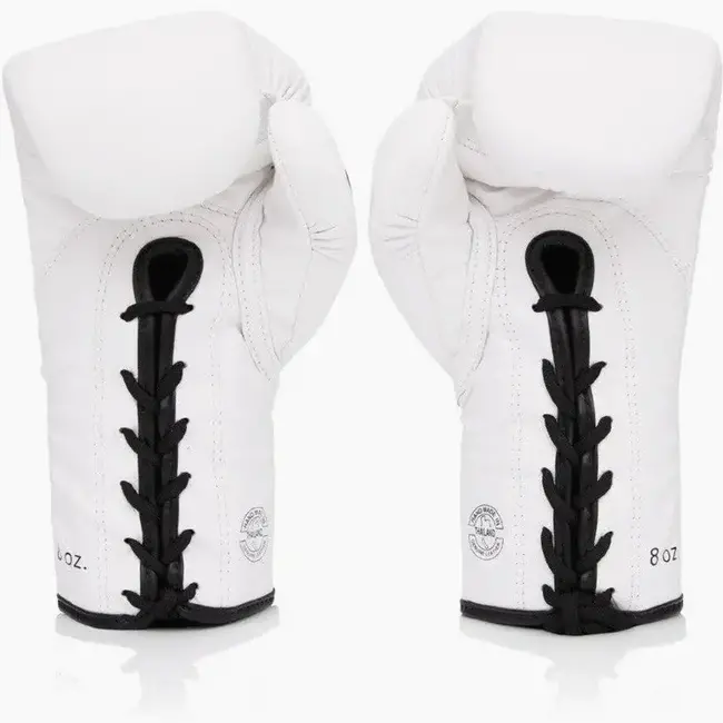 FAIRTEX Glory BGLG1 Leren Bokshandschoenen met Veters – Wit