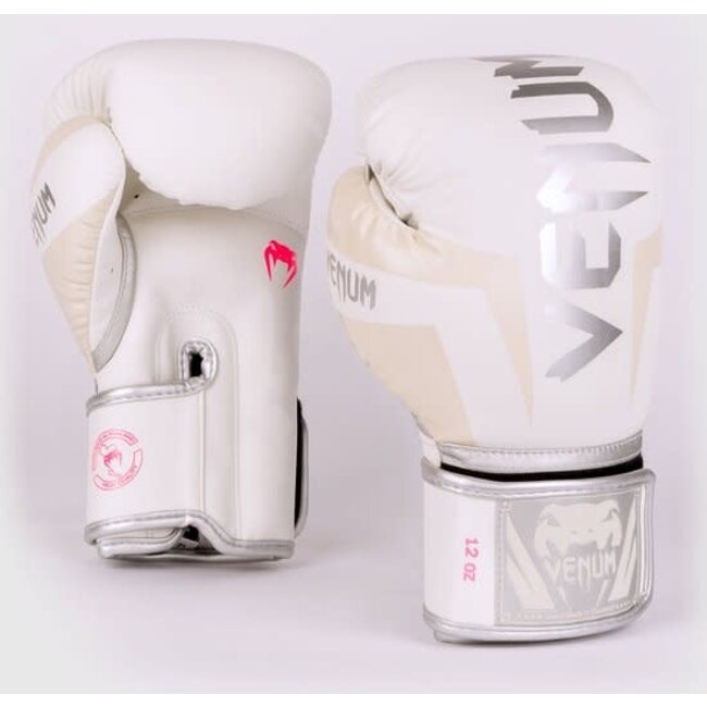Venum ELITE - BOKSHANDSCHOENEN - white /silver/pink
