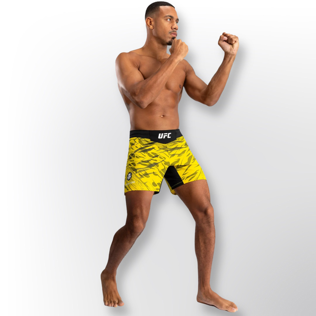 Venum UFC Fusion by Venum Authentic Fight Night Men’s Fight Short - Short Fit - Yellow