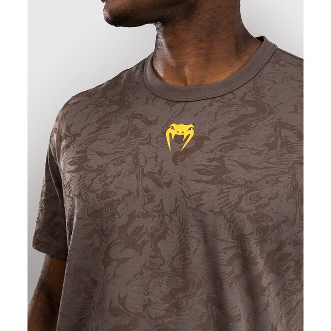 Venum UFC Fusion Authentic Fight Week Korte Mouwen T-shirt voor Heren - Earthen Brown