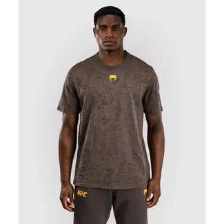 Venum UFC Fusion Authentic Fight Week Korte Mouwen T-shirt voor Heren - Earthen Brown