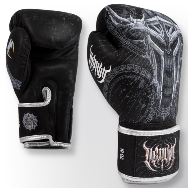 Venum Gladiator 5.0 Boxing Gloves - Black/Silver