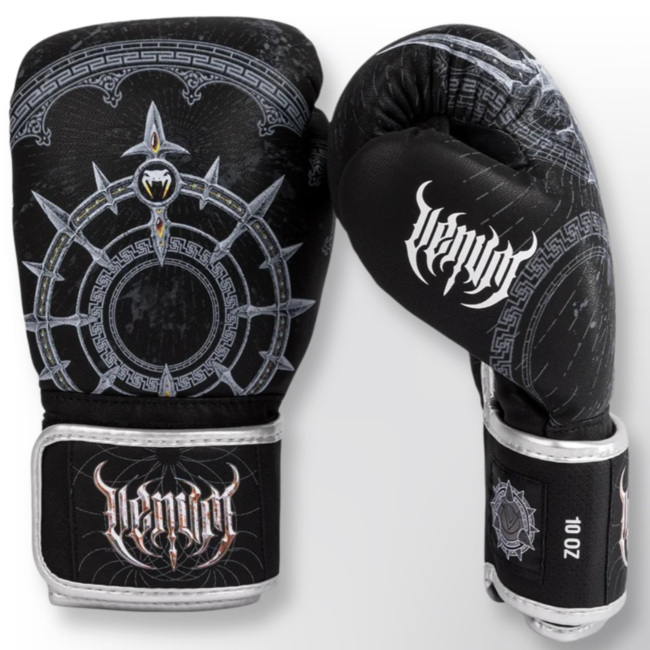 Venum Gladiator 5.0 Boxing Gloves - Black/Silver