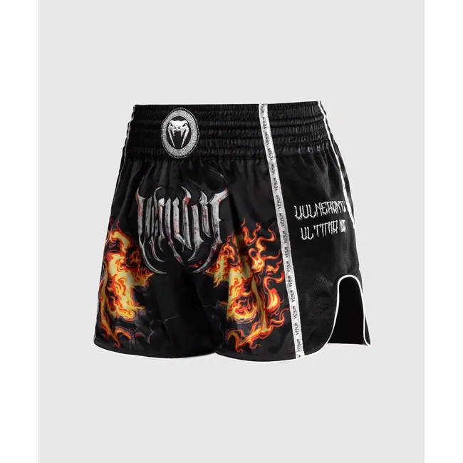 Venum Gladiator 5.0 Muay Thai Shorts - Black/Neon Orange