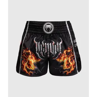 Venum Gladiator 5.0 Muay Thai Shorts - Black/Neon Orange
