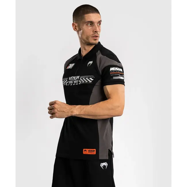 Venum Motorsport Cotton Polo - Deep Black