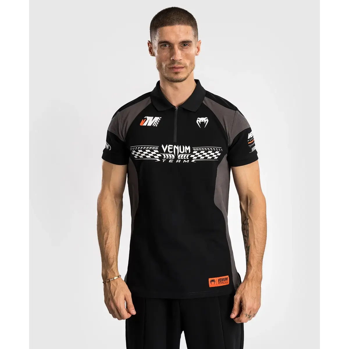 Venum Motorsport Cotton Polo - Deep Black