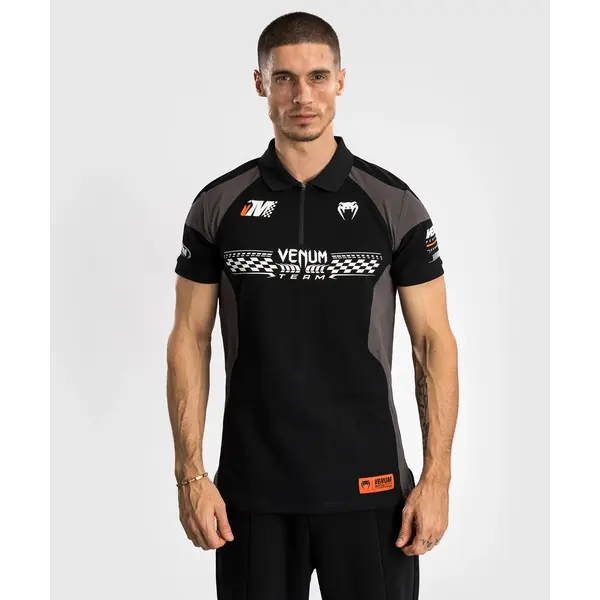 Venum Motorsport Cotton Polo - Deep Black