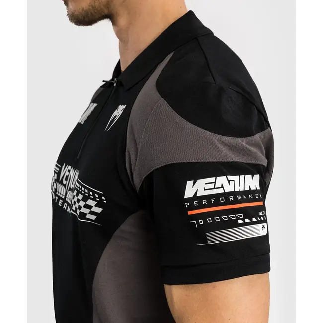 Venum Motorsport Cotton Polo - Deep Black