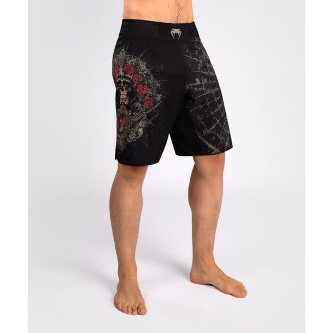 Venum Venum Santa Muerte 5.0 Men’s Fight Shorts - Deep Black/Gold