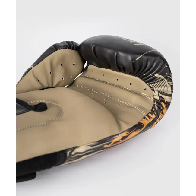 Venum Tiger Boxing Gloves - Black/Neon Orange