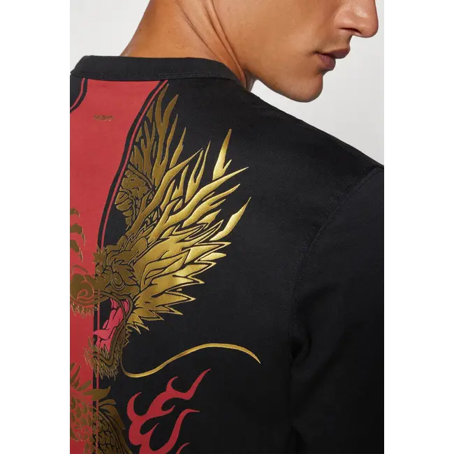 Venum x Tekken 8 - Marshall Law T-Shirt - Black/Red/Gold