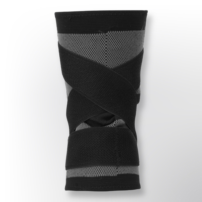 Fightsense Knie Brace Zwart/Grijs – Ondersteuning en Stabiliteit bij Sportblessures – Vechtsportartikel voor vechtsport en training