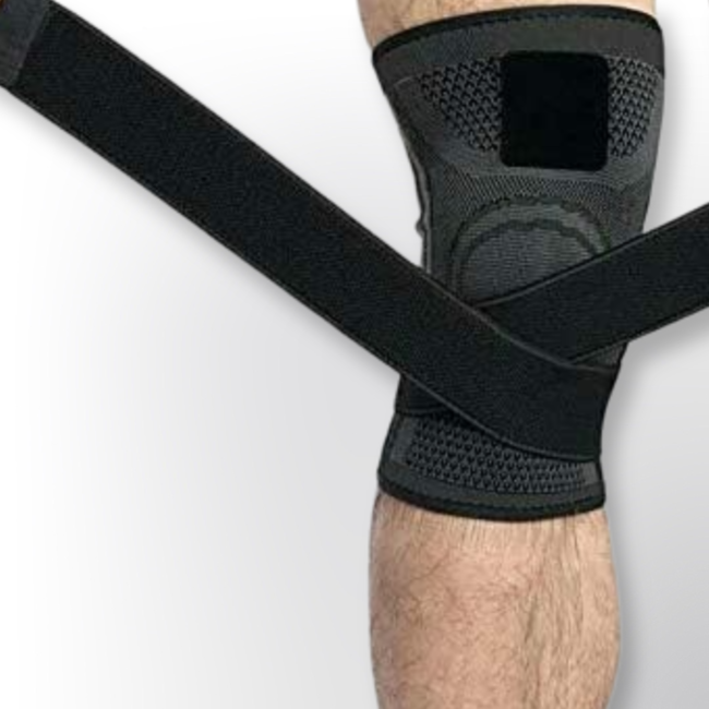 Fightsense Fightsense Knie Brace Zwart/Grijs – Ondersteuning en Stabiliteit bij Sportblessures